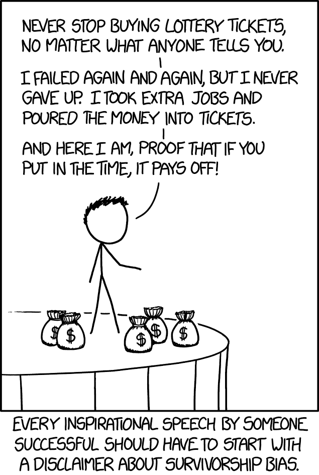 Comic on Survivorship Bias