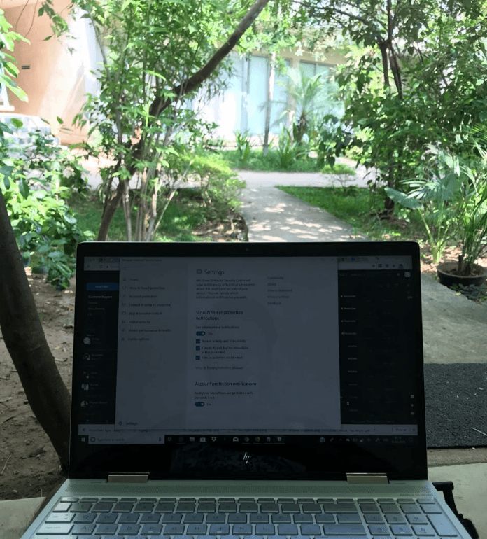 Awesome view of working remotely